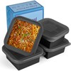 Kinggrand Kitchen 2 Cup Silicone Freezer Trays with Lid 4