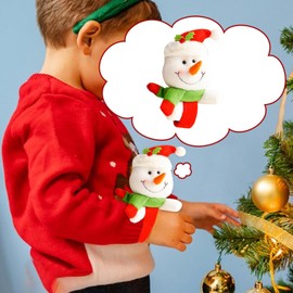 Christmas Slap Bracelet, Cute Doll Wristband Toys, Doll Christmas Wristband, Snap Bracelet Wrist Band for Christmas