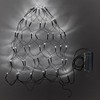 Lights4fun 60 LED Light Net White Green Cable Timer Indoor