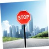 GARVALON Reflective Stop Sign Traffic Warning Sign for Road Traffic