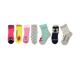 Sterntaler Girls Socks Box of 7 Hosiery, blackberry