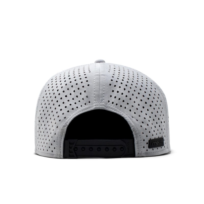 melin Trenches Icon Hydro, Heather Grey, Men's Performance Snapback Hats,