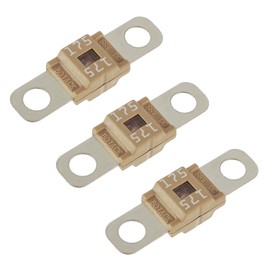 BOJACK AMI/Midi Fuse 175A High Current Bolt-on Fuse 200 Amp for Cars, Trucks, Construction Vehicles, Buses, Caravans (Pack of 3)