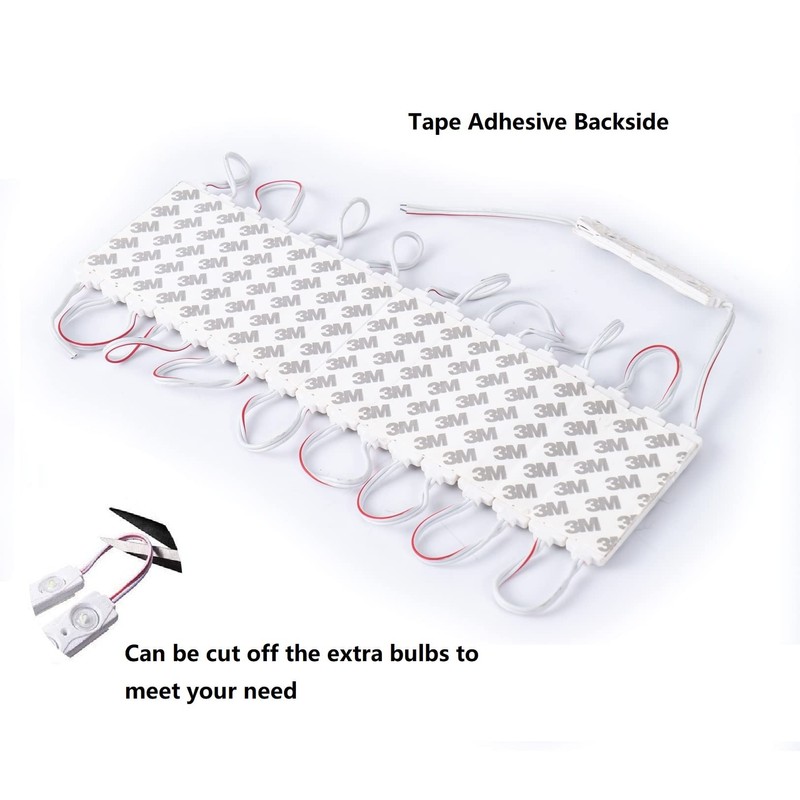 200 PCS DC12V Injection 3 LED Module Blue DIY Led