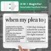 5X Rechargeable Floor Magnifying Glass with Light and Stand,43 LED