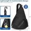 Pickleball Sling Bag Organizer for Paddles and Gear, Lightweight Crossbody