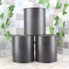 Black Plastic Paint Cans (3-Pack); Quart Size Cans for Paints