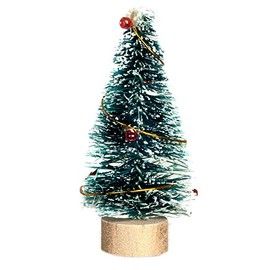 Dolls House Snowy Christmas Tree Miniature 1:12 or 1:24 Ornament Accessory