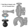 1" Ball Mount Adapter with 1/4"-20 Threaded Stud for Insta360