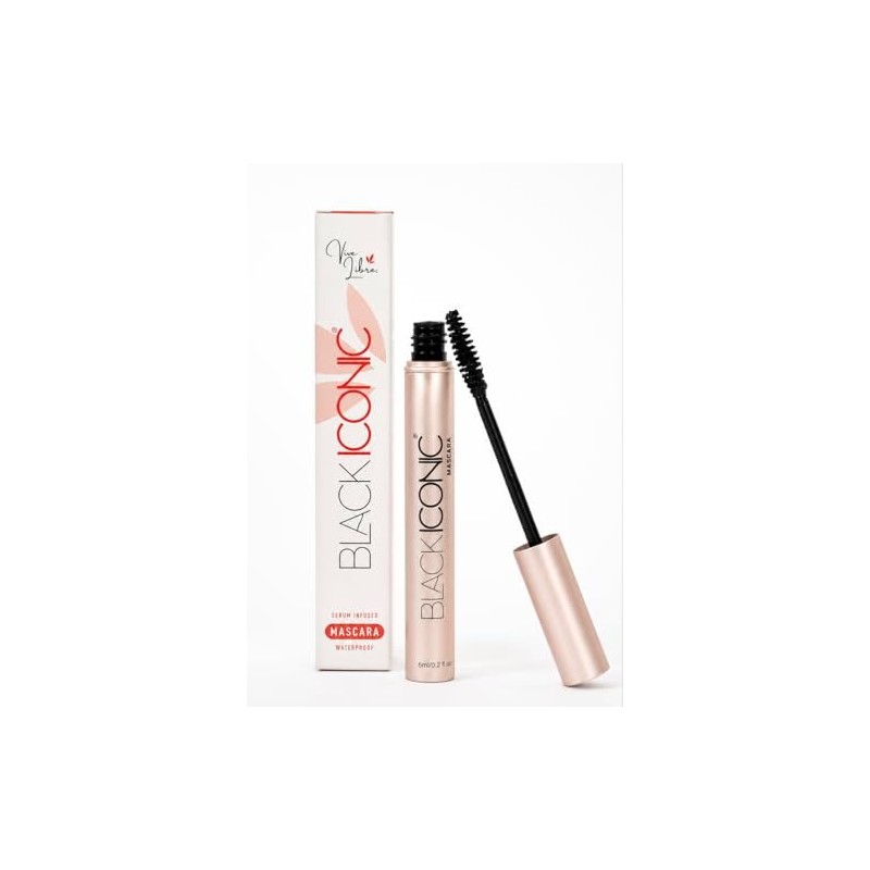 Black Iconic Mascara - Mascara de Pestañas Waterproof- Con Suero
