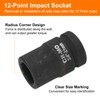 sourcing map 3/4-Inch Drive 12 Point Impact Socket 21mm Metric