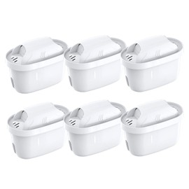 AZMKOO Cartridge for Water Purification Pot (Brita Maxtra BRITA MAXTRA) Compatible Filter Cartridge, Water Filter Cartridge, High Removal, Japanese Specifications, Set of 6