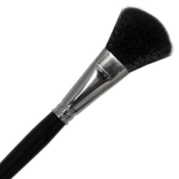 GRIMAS Puder/Rouge-Pinsel, Größe 8, profesioneller elastischer und weicher Kunsthaarpinsel für