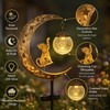 Solar Garden Stake Light for Outdoor Decor – Owl Moon