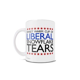 Trend Setters Liberal Snowflake Tears – Republican Political Merchandise – 11 oz White Ceramic Mug – Perfect for Gifting or Collecting