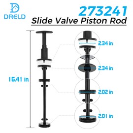 DRELD 273241 Piston Rod Assembly Replace 261047 261165, Replacement for Pentair Pool and Spa Multiport Valve Push-Pull Slide Backwash Valve