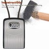 Extra Large Key Storage Security Lock,V-Resourcing Re-settable 4 Digit Combination