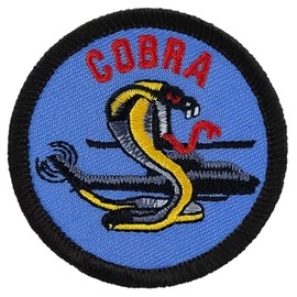 Cobra Bell AH-1 Huey Army Helicopter Patrol Patch - 2" Diameter Round Embroidered Patch