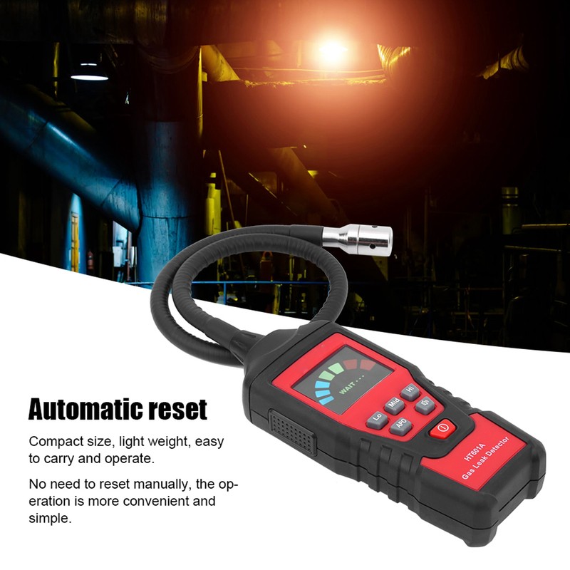 HT601A Portable LED Combustible Flammable Gas Detector Gas Leakage Tester