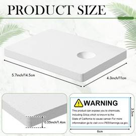 Nuanchu 5 Pcs Jewelry Soldering Kit 2 Ceramic Soldering Board Soldering Block Solder Plate with Round Slot 3 Reverse Lock Tweezers for Jewelry Making Firebrick Tool Supplies Parts