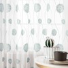 MIULEE Embroidery Sheer Curtains Flora Design Grommet Window Curtain Semi