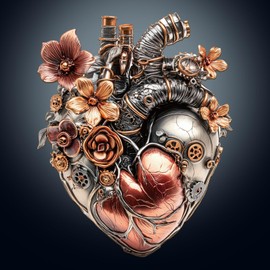 KAAYEE Wooden Puzzles for Adults Visual 3D Mechanical Heart Wooden Jigsaw Puzzles for Adults 220 Pieces Unique Shaped Wood Puzzle Gifts for Adults and Kids Heart Puzzles (14.1 * 11.3 in)