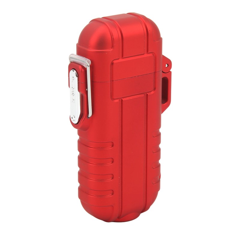 Outdoor Double Arc Electric Lighter Portable Waterproof Flashlight Lighter Charging