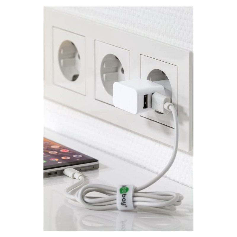 goobay Charger USB-C Dual Charging Set 2.4 A