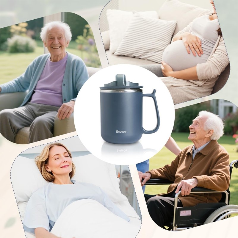 EZHOISLING Dysphagia Regulating Drinking Cups for Swallowing Difficulty - with