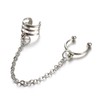 Fake Cuff Earrings for Women - Non-Piercing Silver Ear Wrap
