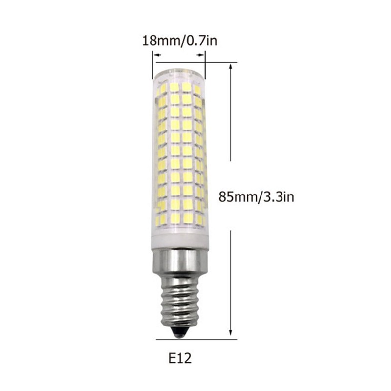 15W E12 LED Light Bulb Warm White 3000K, 136 LEDs