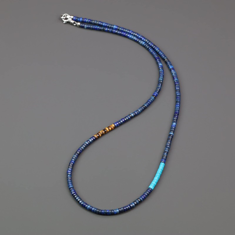 COAI Gemstone Surfer Necklace, Lapis Lazuli