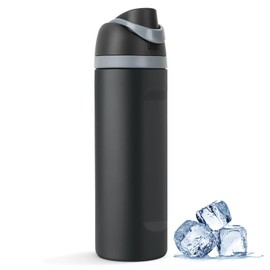 ZAKVOP Thermos Flask with Straw, 710 ml Stainless Steel Drinking Bottle with 2-in-1 Lid, Sports Bottle, BPA-Free, Insulated Bottle for Hot and Cold Drinks Water Bottle