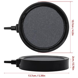 YDHfdc Bubble Stone for Aquarium Air Stone Aquarium 10 cm Aquarium Air Stone Bubble Stone Pond Aquarium Air Stone Connection 4 mm/8 mm for Ponds, Aquariums, Fish Tank