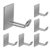 Adhesive Hooks,Stainless Steel Towel Hook,Sticky Hanger for Kitchen and Door,Bathroom