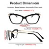 FEISEDY Crystal Cat Eye Reading Glasses Blue Light Blocking Reader