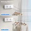 MUSTORN Retractable Clothesline Indoor, Non-Sagging Twin Clothes Line Retracting Outdoor
