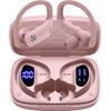 BMANl T16 True Wireless Sport Earbuds Pink Earhooks Built-in Mic