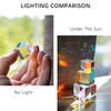 20mm RGB Dispersion Prism Optical Glass X-Cube Prism for Teaching