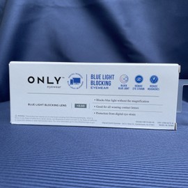 Only Eyewear NEW ONLY Blue Light Blocking Eyewear Glasses Lens +0.00 Premium Reading Genuine