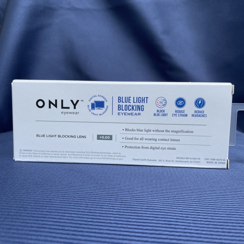 Only Eyewear NEW ONLY Blue Light Blocking Eyewear Glasses Lens