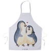 Mr. & Mrs. Panda Parent-New Cooking Apron Penguin Hugging, White,