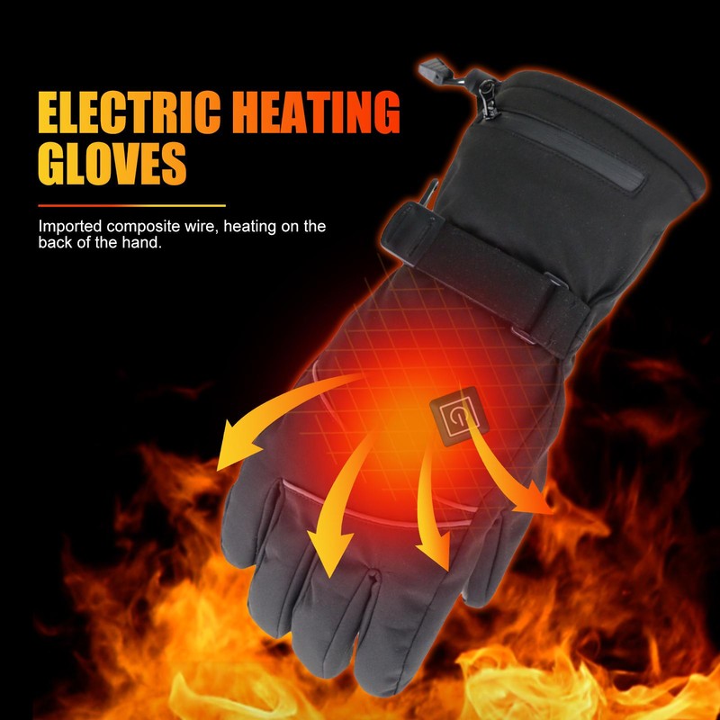 Heated Gloves for Men Women Battery Powered Heated Gloves Waterproof