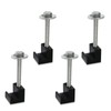 MSCRP Aluminum Mounting Clamps for Pickup Truck Tool Box Mount