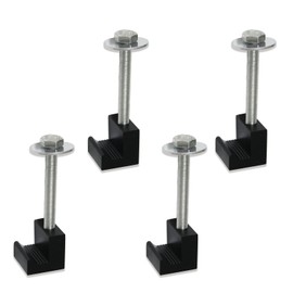 MSCRP Aluminum Mounting Clamps for Pickup Truck Tool Box Mount Tie Downs J Hook Crossover Tool Box Pickup 4pcs