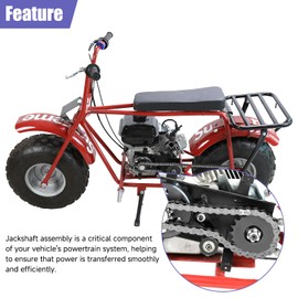 CILOYU Mini Bike Jackshaft Assembly Cover Kit 420 Sprocket 60T Replacement for Coleman CT200U CT200U-EX BT200X Baja Warrior MB200 Axis M200 Predator 196cc 212cc Engine Parts 90 + 42 Links Chain