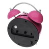 MPM Quality Design Alarm Clock, Pink/Colourful Numbers, Loud Alarm, Colourful