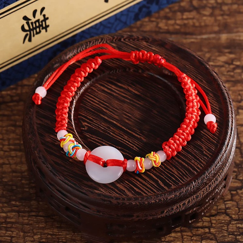HEVIBK Women's Bracelets, Red Rope Agate Bracelets, Fashion Bracelets, Casual