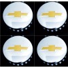 CHEVY 4PC CENTER HUB CAP POLISHED Tahoe Suburban Silverado 2014-2017