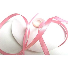 Satin Ribbon 25 M x 10 MM with Pink Ribbon